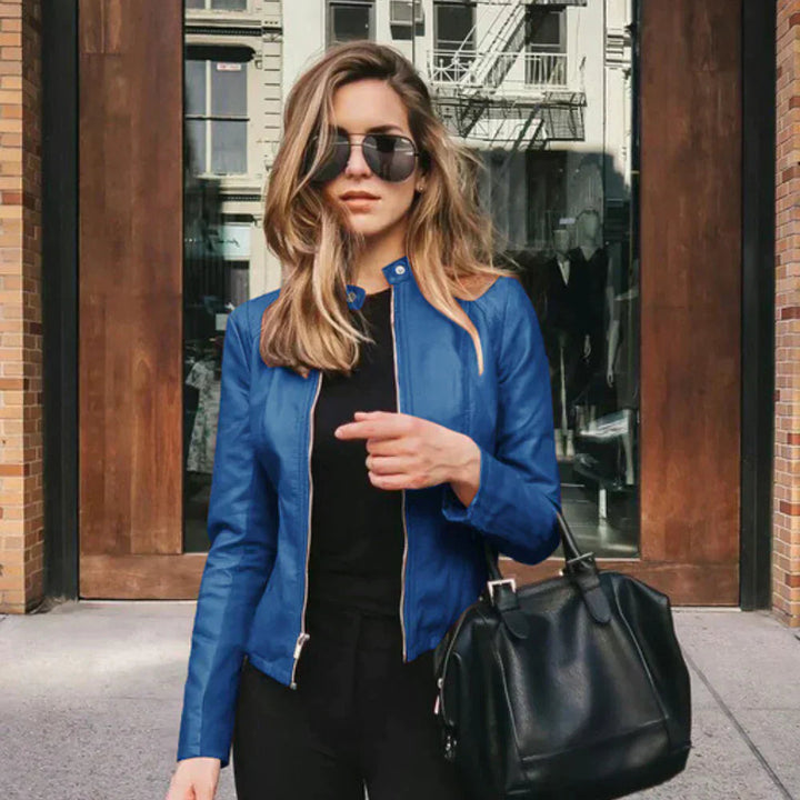 Drune | Elegant Italian leather biker jacket