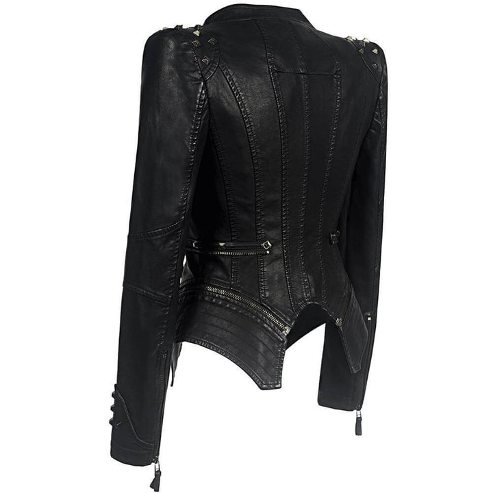 Drune | Damen Gothic Kunstlederjacke