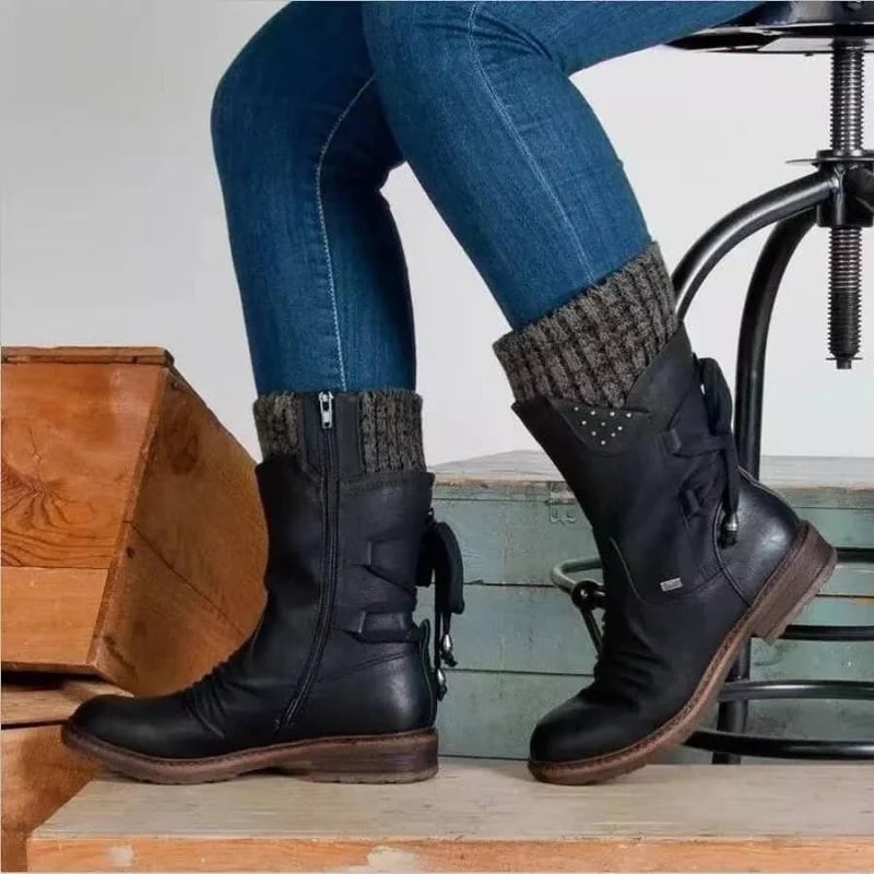 Drune |  Wasserdichte Stiefel mit Reißverschluss