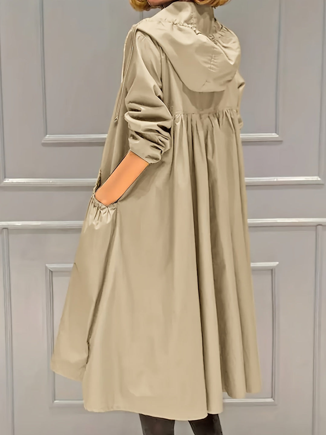 Drune | Vintage-Trenchcoat mit gegürteten langen Ärmeln für Damen - Perfekt für jeden Anlass