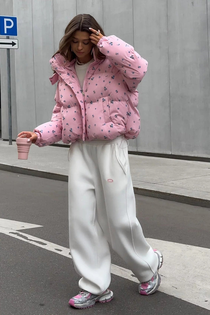 Drune | Bedruckte Puffy Pufferjacke