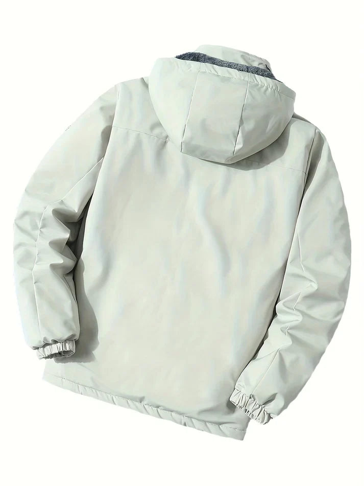 Drune | Casual Kapuzen Lange Winter Jacke Für Herren - Ideal für Winter
