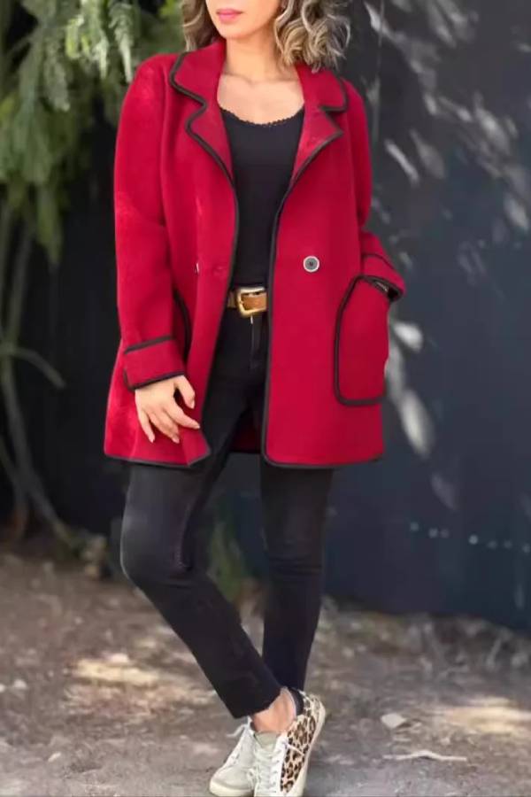 Drune | Suit-Kragen doppelseitige Wolljacke