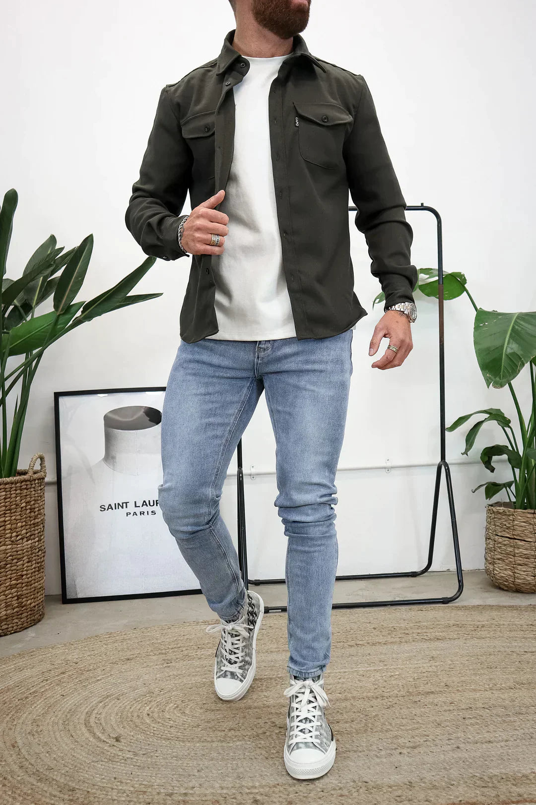 Drune | Premium-Jacke mit Knopfverschluss für Herren | Stylische und bequeme Jacke