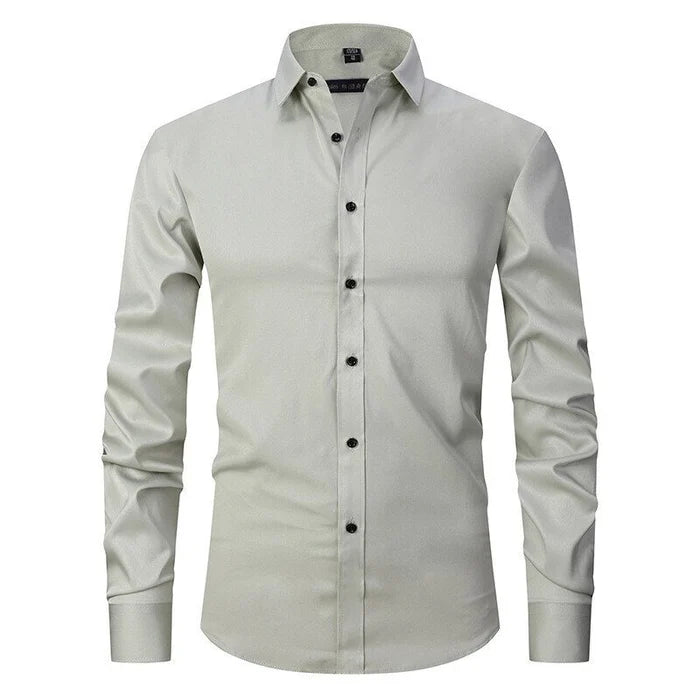 Bügelfreies Stretch Hemd Herren Slim Fit | Drune