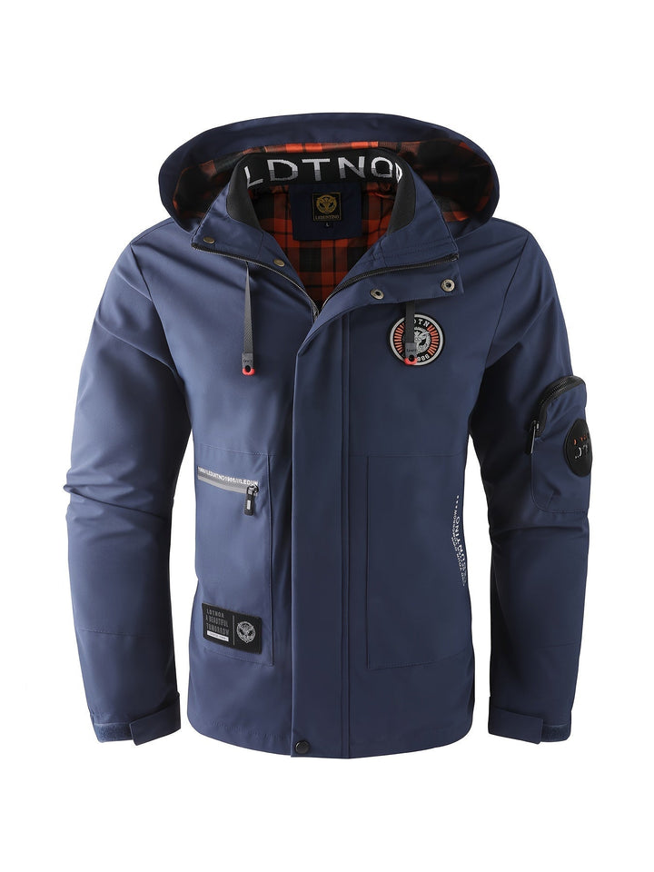 Drune | Dicke Lange Ärmel Revers Kragen Winter Jacke Für Herren - Perfekt für Outdoor-Aktivitäten