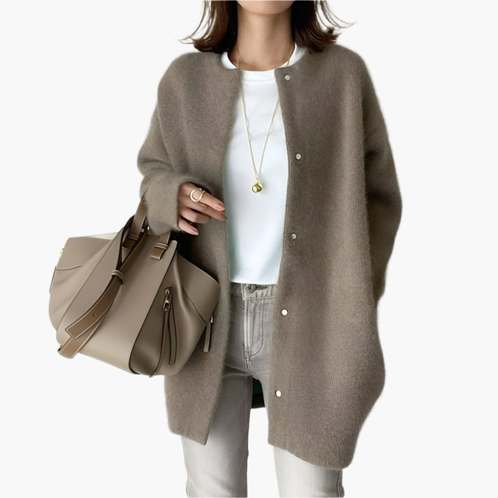 Drune | Strickjacke im Oversize-Look - Modischer Casual Cardigan für Alltag und Büro