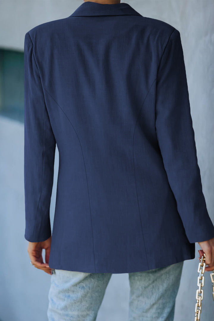 Drune | Doppelreihiger Blazer mit gepolsterten Schultern und Taschen