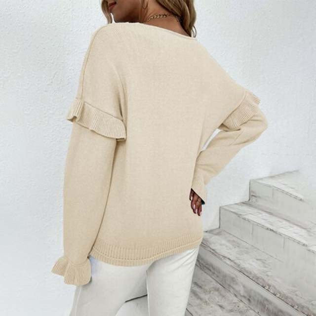 Drune | Lässiger und Bequemer Strickpullover für Damen