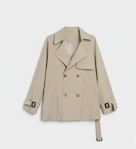 Drune | Trenchcoat - Lockere Passform - Doppelreihig - Gürteltaille