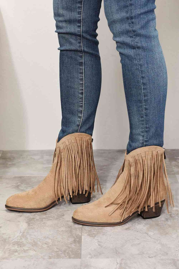 Drune | Legend Damen Fransen Cowboy Western Stiefeletten