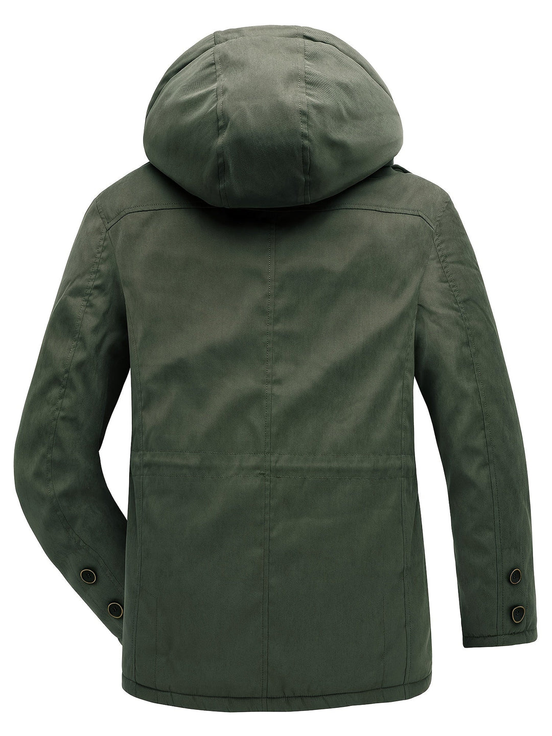 Drune | Warme Fleece Multi Taschen Kapuzen Cargo Winterjacke - Perfekt für Freizeitaktivitäten