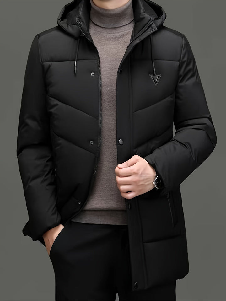 Drune | Warme Pufferjacke mit Kapuze Polyester Stil und Schutz