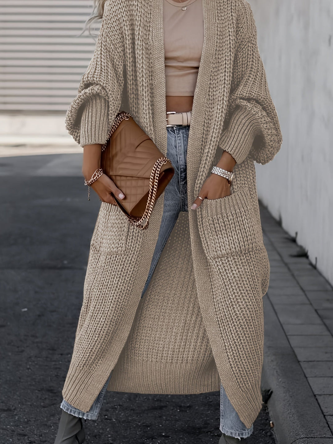 Drune | Strickcardigan aus Wolle mit Taschen für Damen - Perfekt für den Alltag