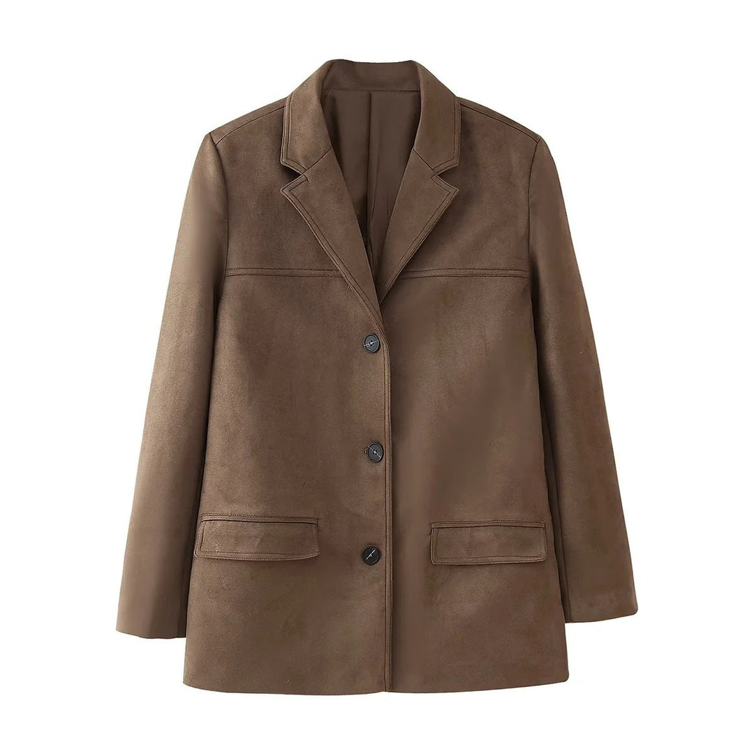 Drune | Retro-Braune Damenjacke