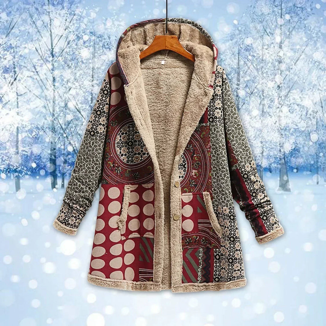 Drune | Warme Jacke mit Kapuze für Damen