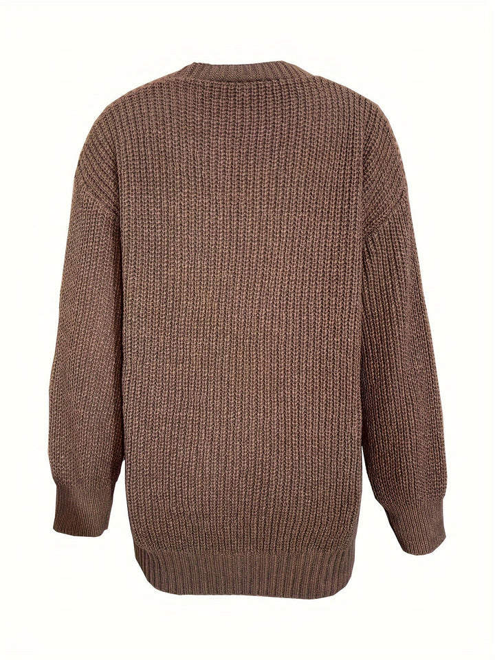 Drune | Damen Freizeit Baumwoll Strickjacke