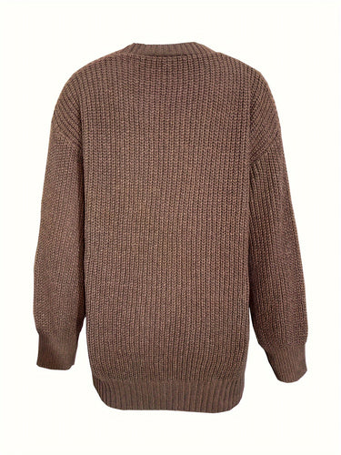 Drune | Damen Freizeit Baumwoll Strickjacke