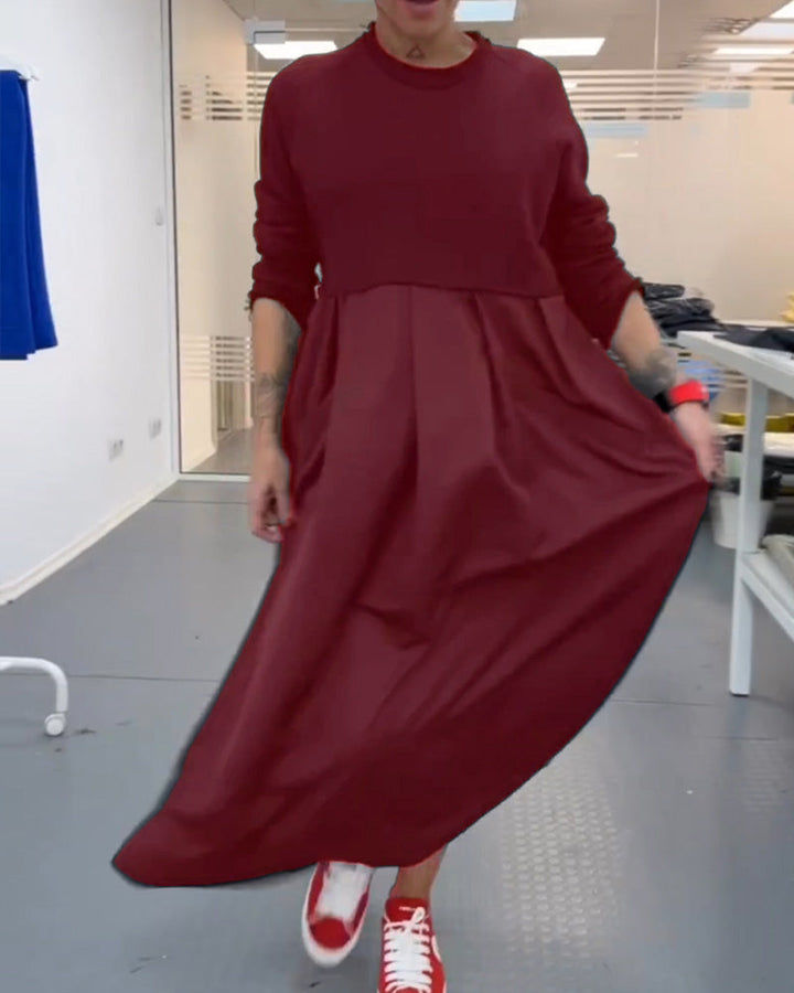 Drune | In Uni Farbe Freizeitkleid