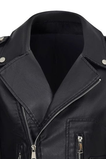 Drune | PU Leder Reißverschlussjacke