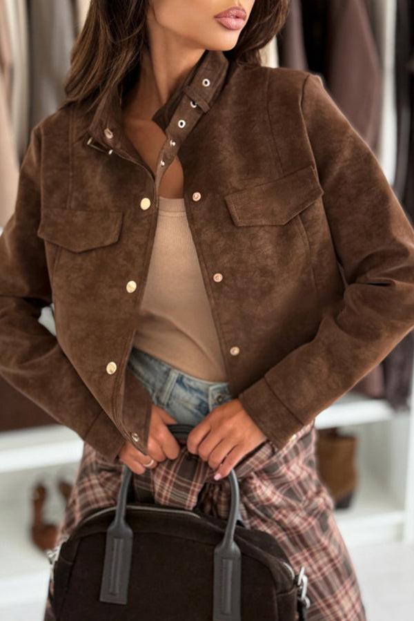 Drune | Stylish long-sleeved casual jacket with buttons