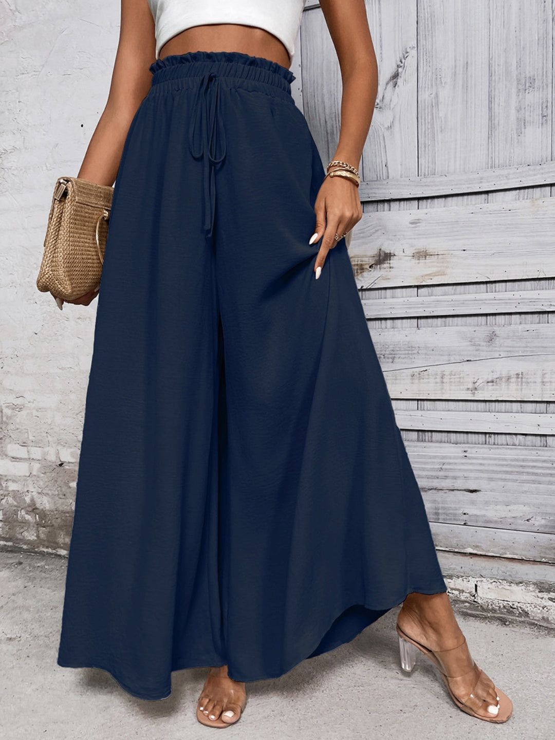 Drune | Ärmelloses Pailletten Rundhals Mini Kleid