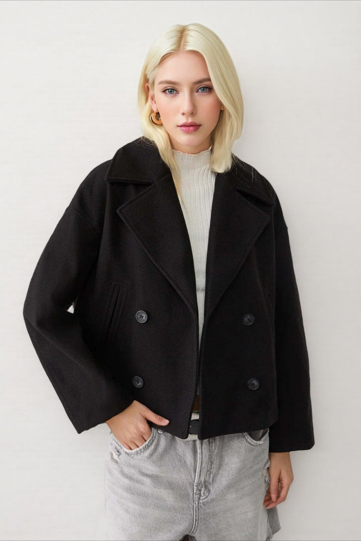 Drune | Revers Wolle Mischjacke