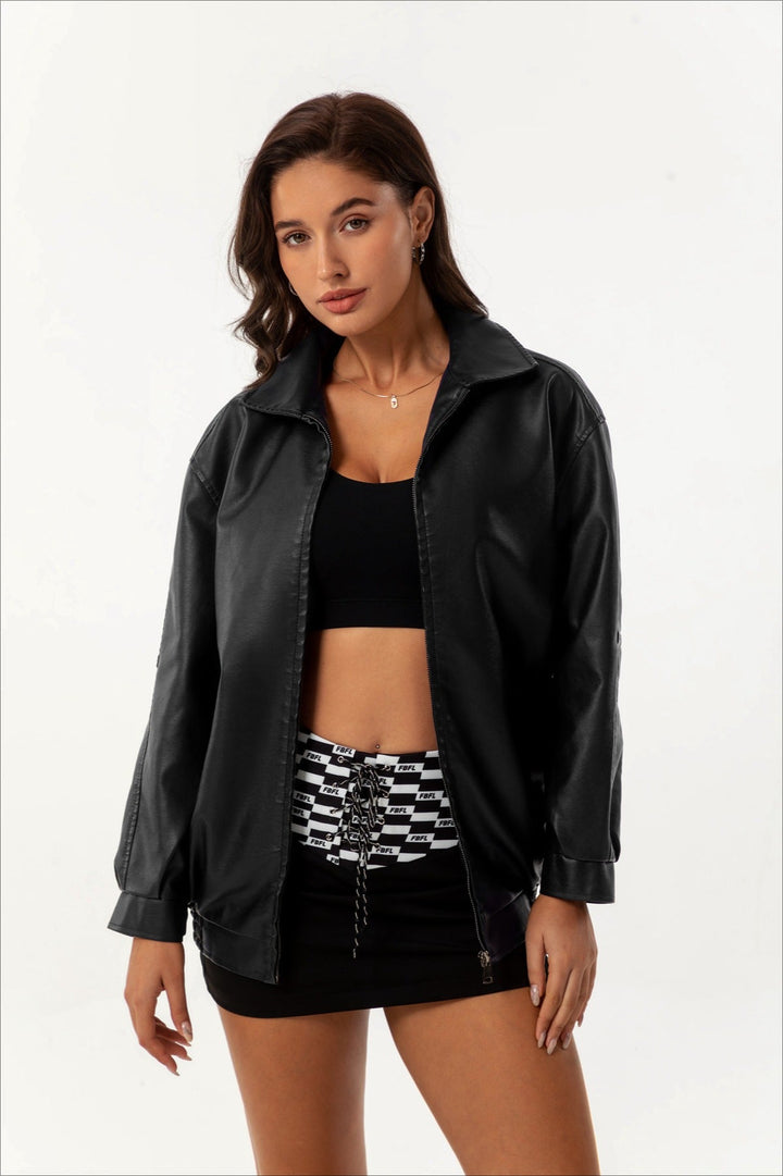 Drune | Reverslederjacke