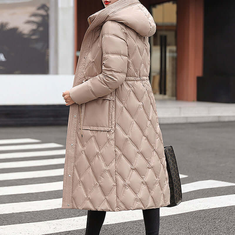 Drune | Damen gepolsterte Kapuzen Winterjacke
