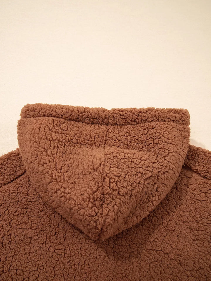 Drune | Damen Relaxed Fit Zip Up Teddyjacke