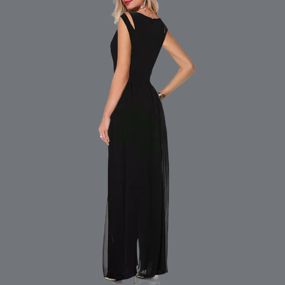 Drune | Einfarbiger Damen Jumpsuit Aus Milchseide