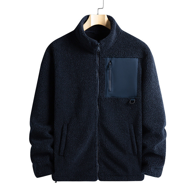Drune | Männer Fleecejacke mit Kragen
