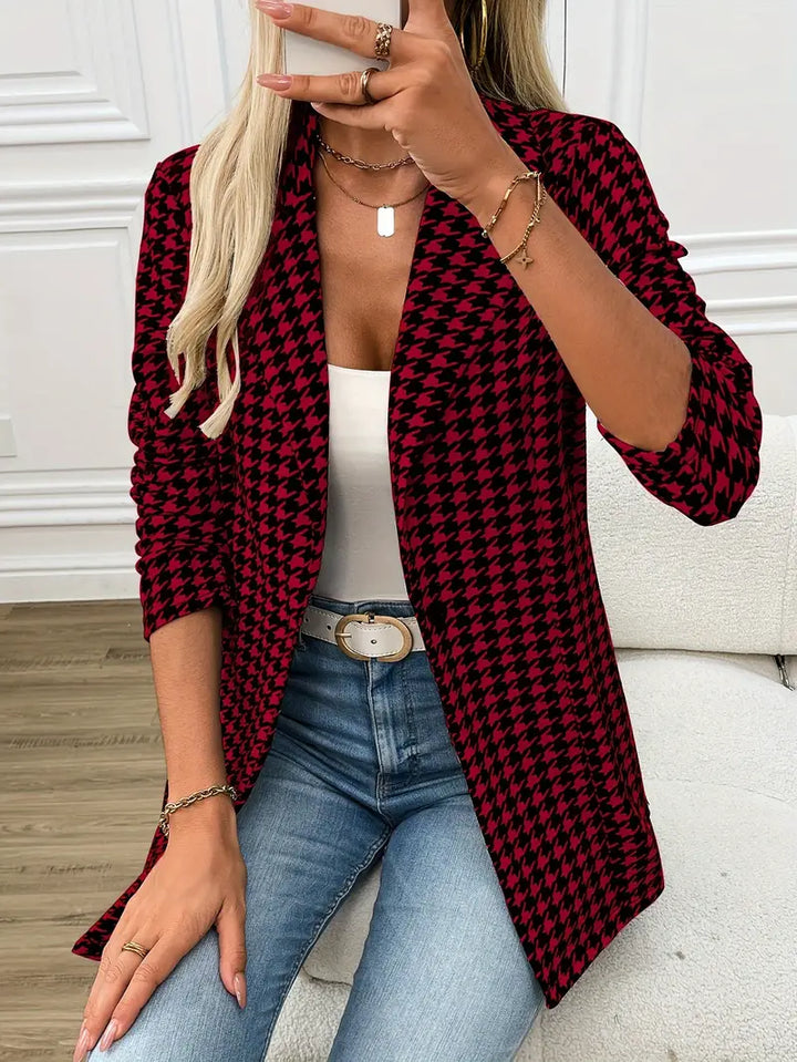 Blazer Damen Raffiniert Hahnentritt