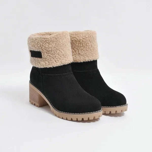Drune | Damen Weiche Wasserdichte Stiefel mit Wollfutter