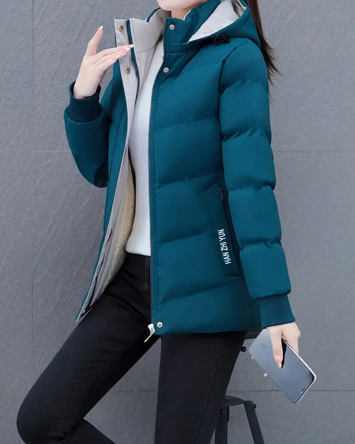 Drune | Lässig Einfarbig Warm mit Kapuze