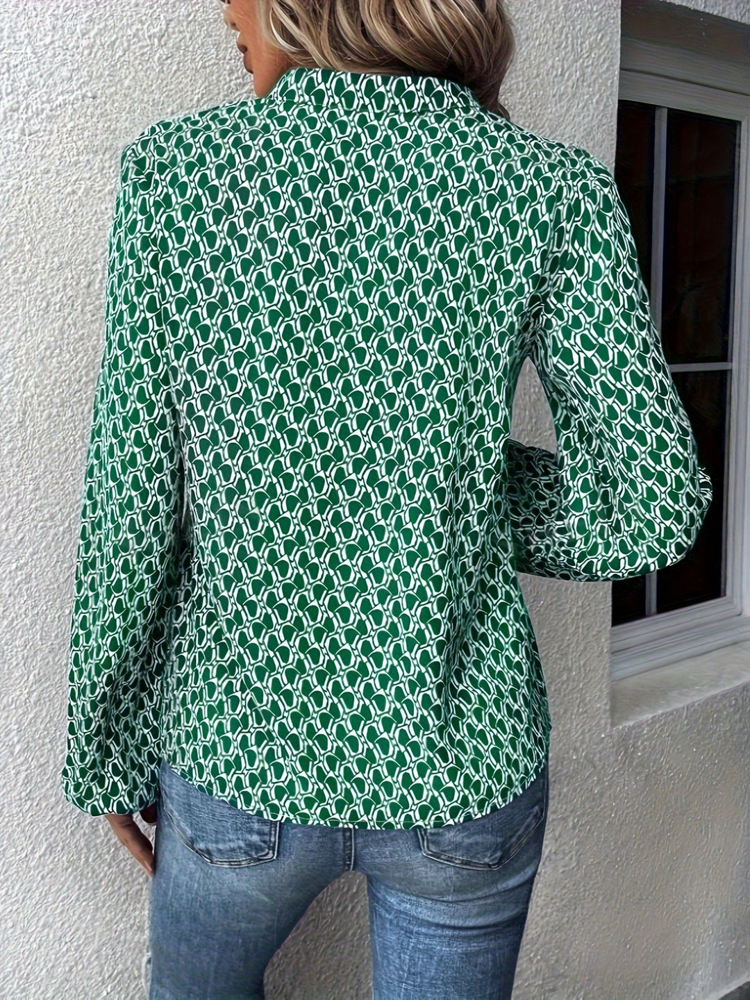 Drune | Stilvolle Bluse mit Grafischem Muster Polyester Elegant und Komfortabel