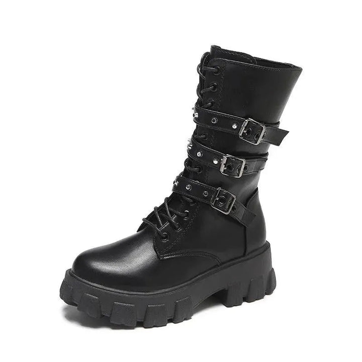 Drune | Damen Punk Stiefel