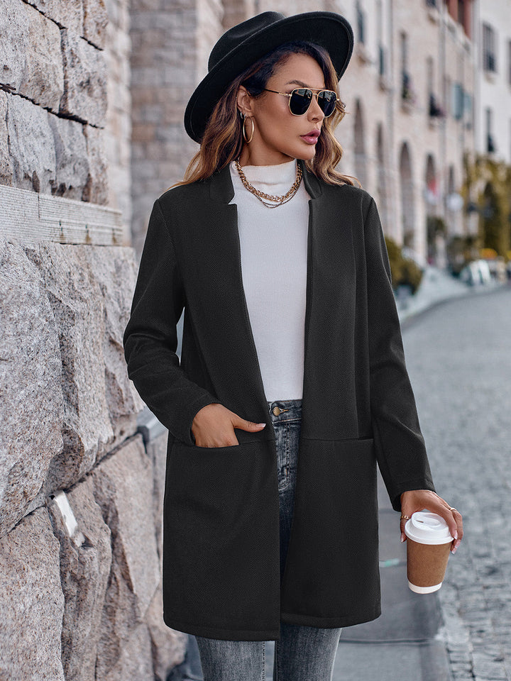 Drune | Offene Vorderseite Langarm Blazer