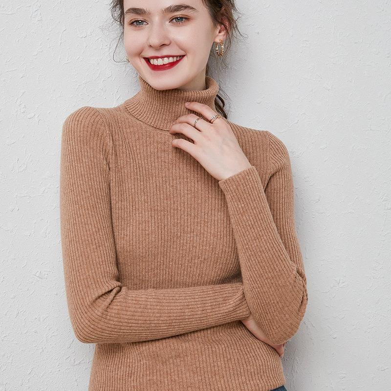 Drune | Premium-Wollrollkragenpullover für Frauen