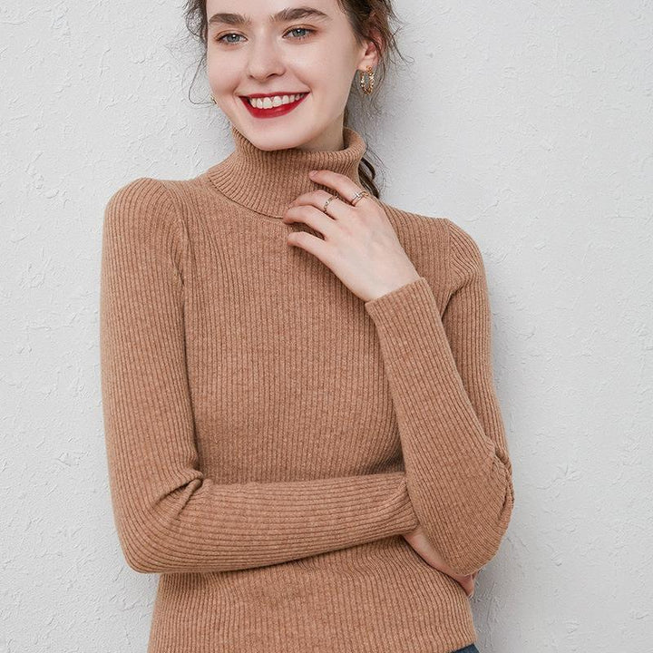 Drune | Premium-Wollrollkragenpullover für Frauen