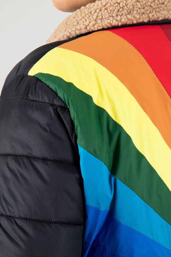 Drune | Regenbögen Retro Streifen Isolierte Jacke