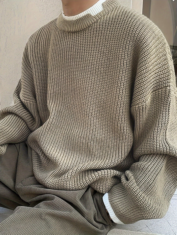 Drune | Überdimensionierter Strickpullover Acryl Lässig und Warm