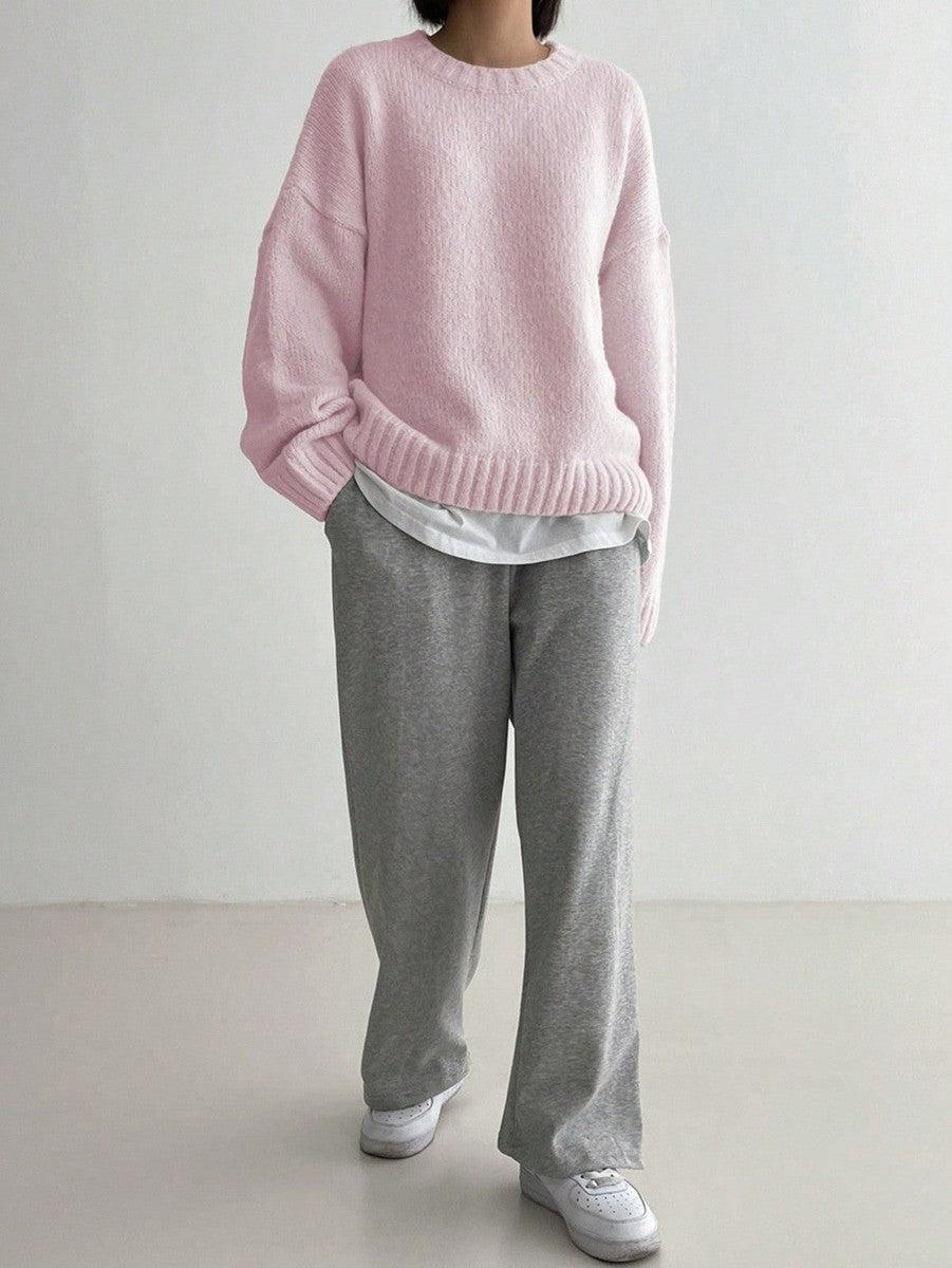 Drune | Chic Pink Einfarbige Bluse