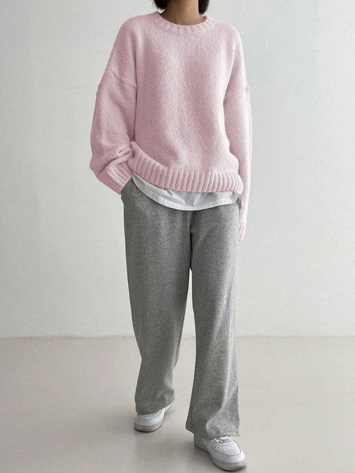 Drune | Chic Pink Einfarbige Bluse