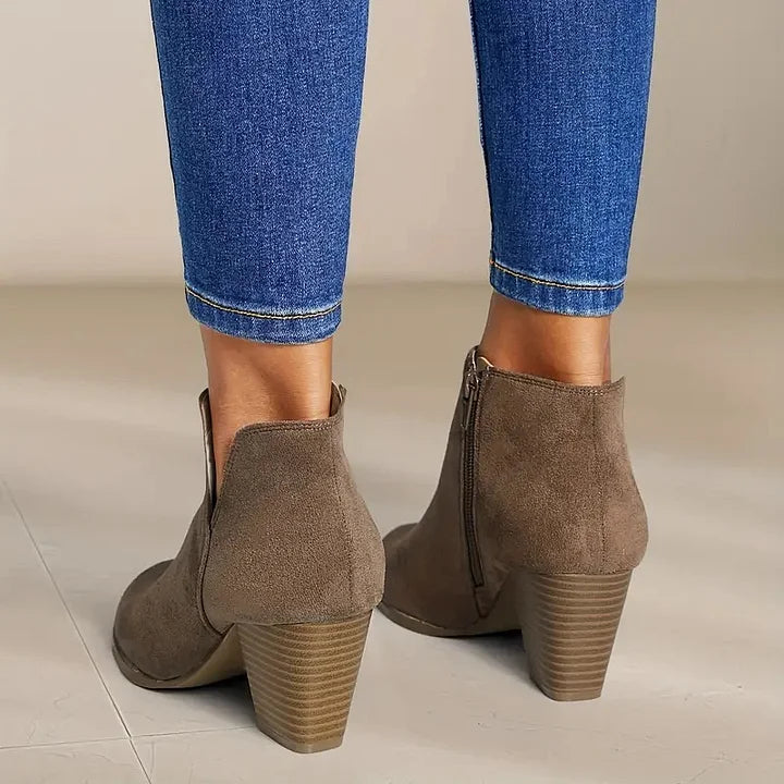 Drune | Damen Stiefeletten Mit Chunky Absatz