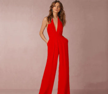 Drune | Ärmelloser Halterneck Jumpsuit