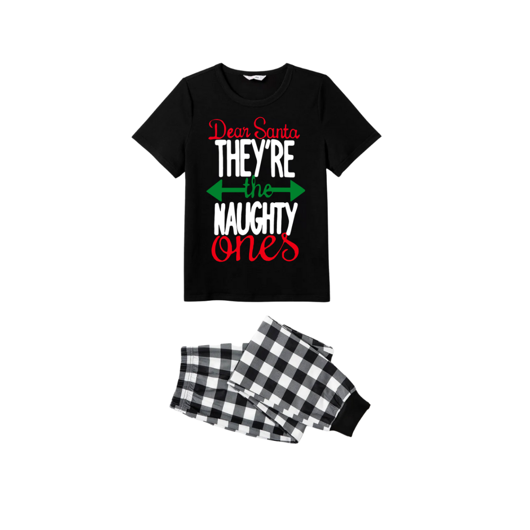 Drune | Lieber Weihnachtsmann, sie sind die Unartigen Paare Weihnachts-Pyjama Set