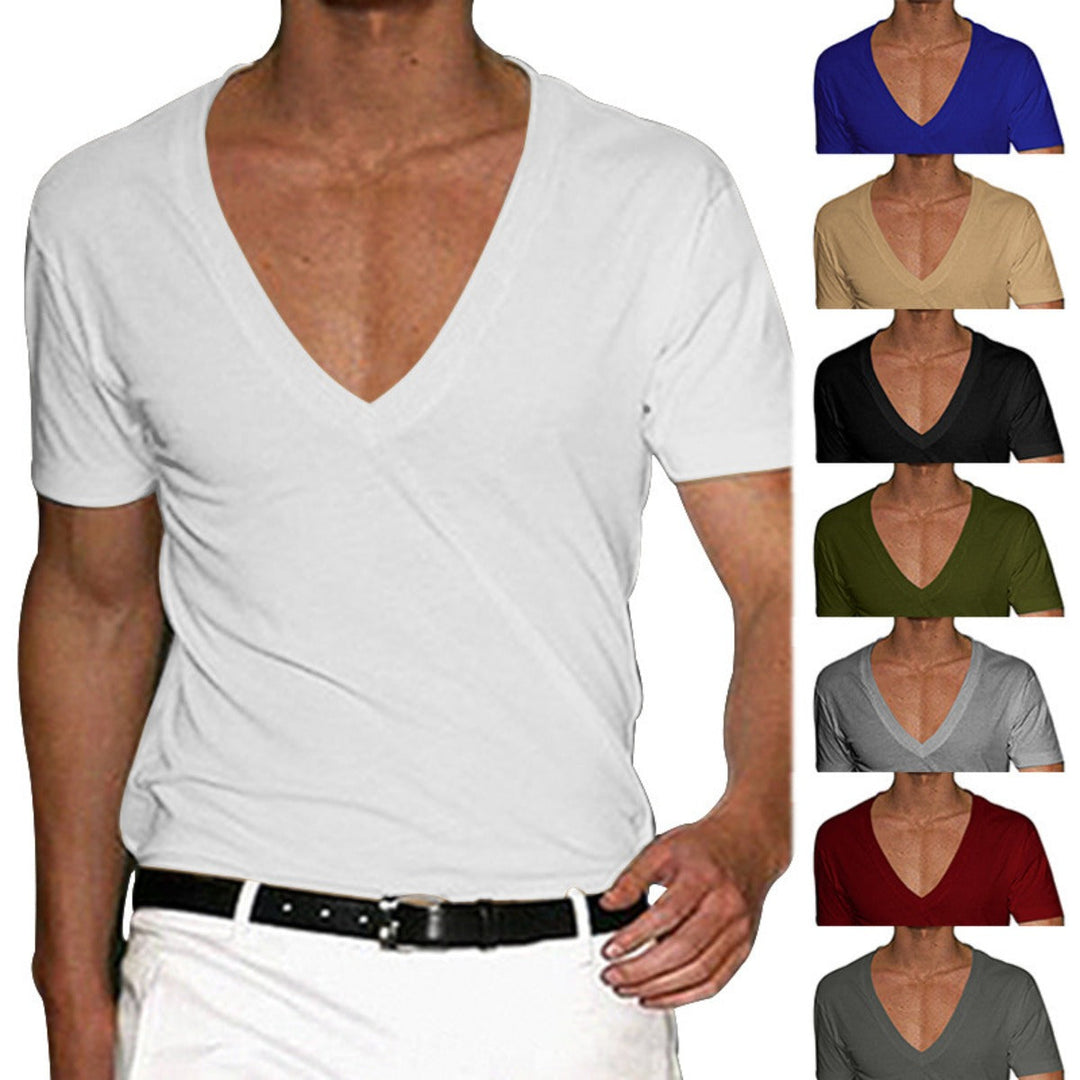 Drune | Slim Fit T-Shirt mit V-Ausschnitt