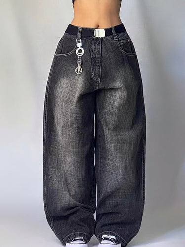 Drune | Amerikanische Retro Distressed Washed Boyfriend Jeans