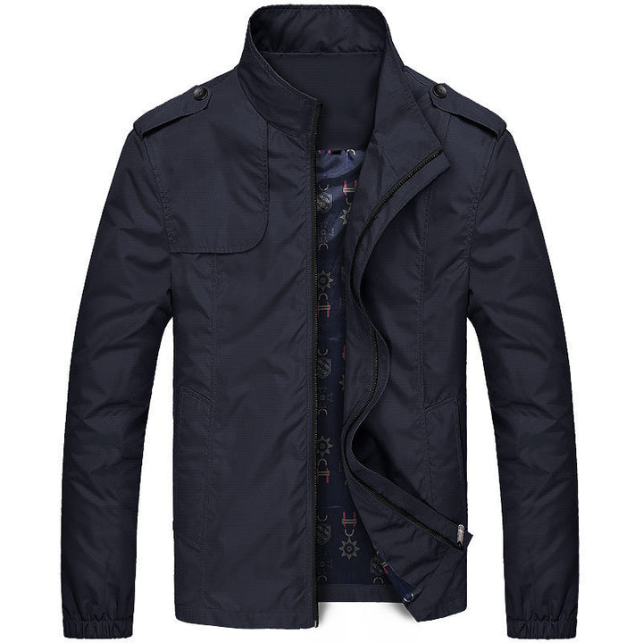 Drune | Freizeitjacke Slim Fit - Winddichte Übergangsjacke mit Stehkragen und Taschen, Modernes Design für Alltag und Outdoor